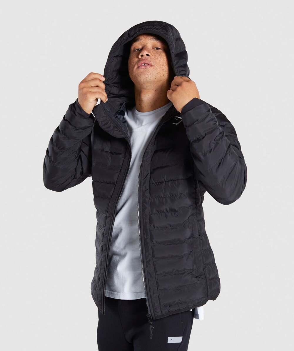 Gymshark Lightweight Hooded Puffer Jacket - Picture 2 of 6